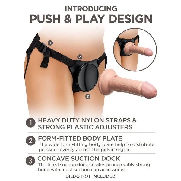 King Cock Elite Beginner's Body Dock Strap-on Harness