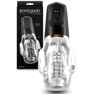 nsnovelties Renegade Avenger 8 1 Sucking Vibrating Blowjob Masturbator