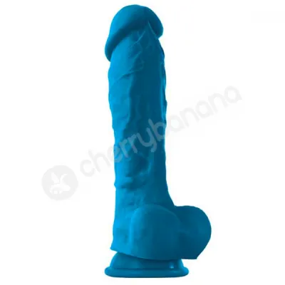 Coloursoft Blue 8 Soft Dildo