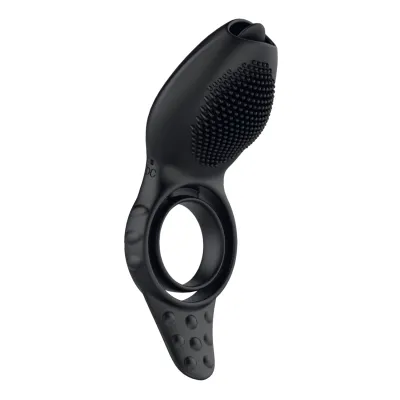 Wireless Clit Tickling Couple s Dual Ring Erection Enhancer