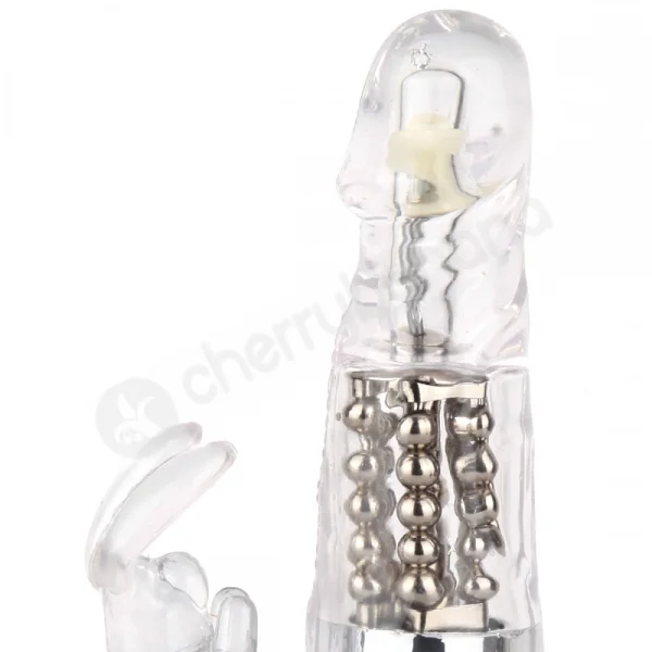Cherry Banana Love Bunny 15 Function Silver Rabbit Vibrator