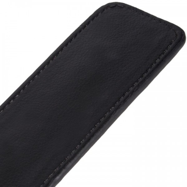 Bondara Black Faux Leather Red Suede Paddle – 11.75 Inch
