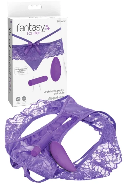 Pipedream Remote-Controlled Vibrating Crotchless Panty