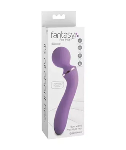 Fantasy For Her Duo Wand Massage-her - Purple - 7.7 Inch — image 10 of 16