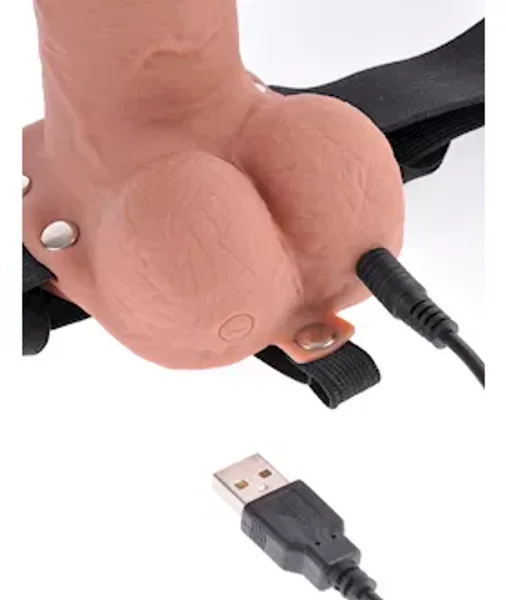 Fetish Fantasy 7 Inch Hollow Rechargeable Strap-on Remote - 7 Inch — image 12 of 14