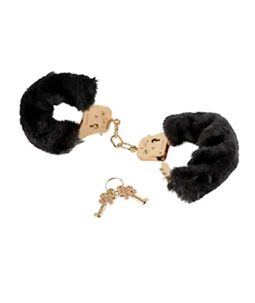 Fetish Fantasy  Deluxe Furry Cuffs - Gold — image 8 of 8