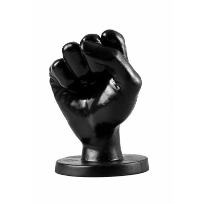 All Black Fist 14 cm Black Anal Butt Plug