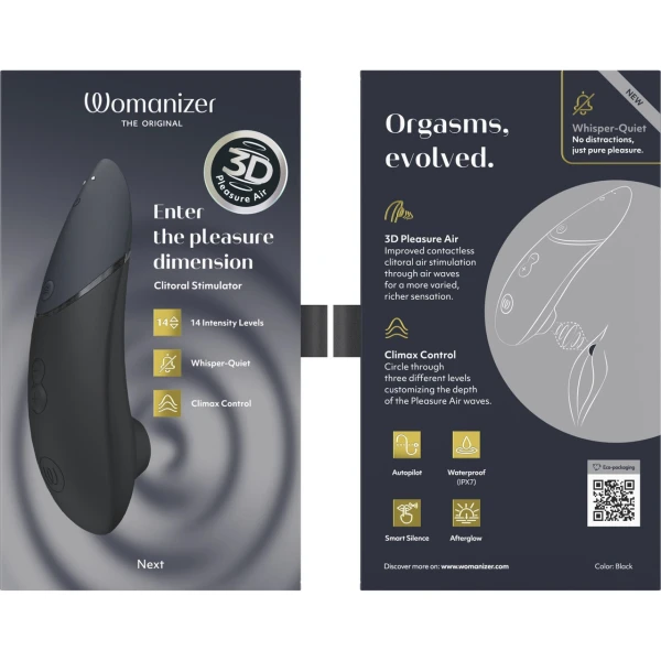 Womanizer Next 3D Pleasure Air Stimulator in Black