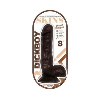 Dickboy Skins Dildo 8 In Chocolate Lovers