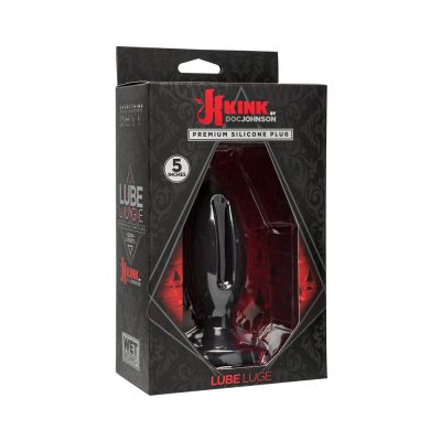 Kink Wet Works Silicone Lube Luge Plug 5in Black