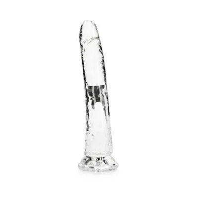 Extreme Dildos Realrock Crystal Clear Slim 10 In Dildo Clear