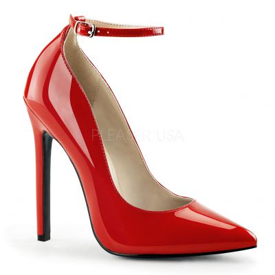 5 inches Heel Ankle Strap Pointed Toe Pump