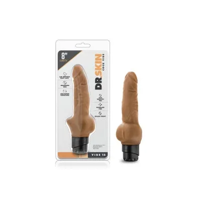 Blush Dr Skin Cock Vibe 12 8 Inch Vibrating Cock Mocha