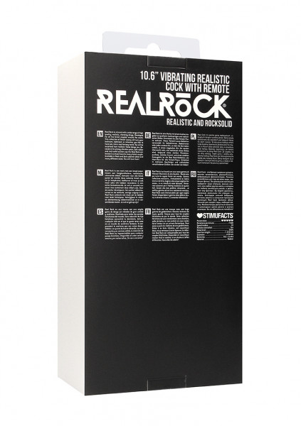 Vibrating Realistic Cock - 10" - With Scrotum - Black - Realistic Vibrating Cocks