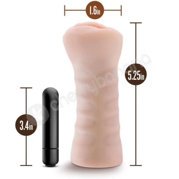 M For Men Ashley X5 Plus Ultra Soft Stroker With Bullet Vibe