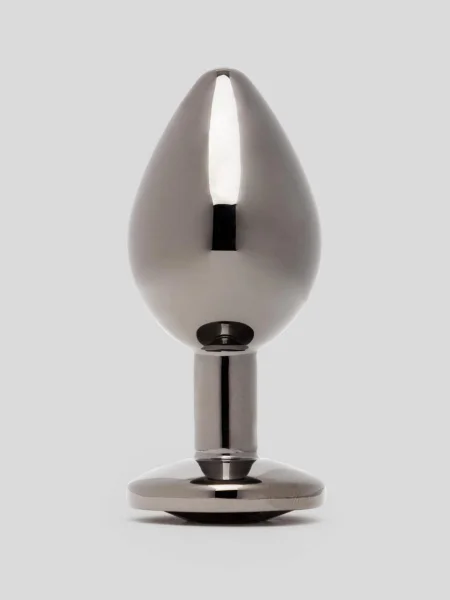 Lovehoney Jeweled Gunmetal Medium Butt Plug 3 Inch