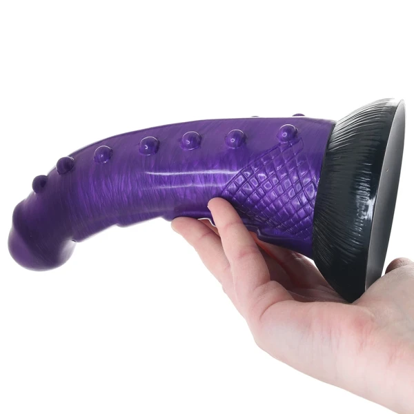 Stardust Grand Cosmos 9" Silicone Suction Cup Dildo - Purple