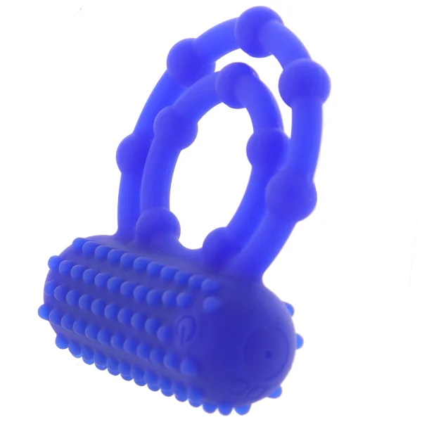 Silicone Rechargeable 10 Bead Maximus Vibrating Cock Ring By CalExotics