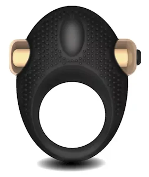 Fredericks Of Hollywood Couples Vibrating C-ring - Black / Gold — image 3 of 4