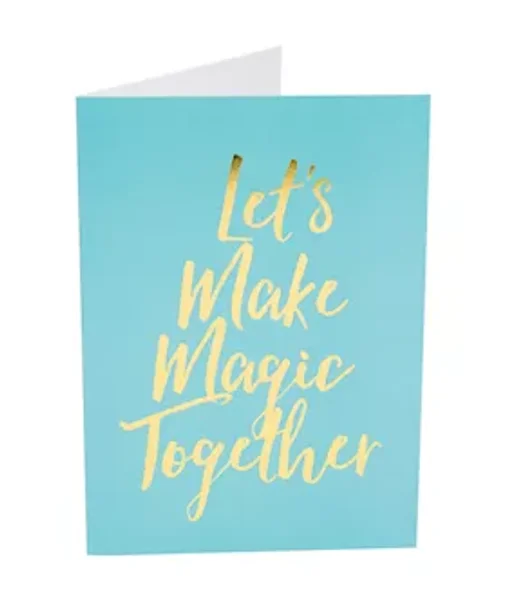 Let's Make Magic Together Greeting Card - Turquoise — image 10 of 16