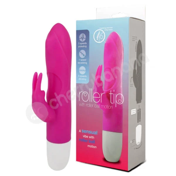Pink Roller Tip Rabbit Vibrator