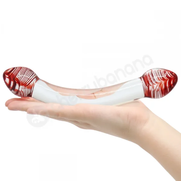 Daily Deal - 34% Off Crystal Pleasures Glass Red Head Lover Double Dildo