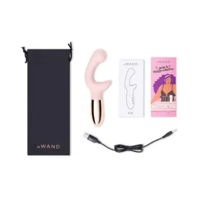 Le Wand Xo Double motor Wave Rechargeable Vibrator Rose Gold