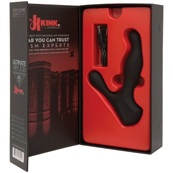 Doc Johnson Kink Ultimate Rim Job Rotating Prostate Massager-Black — image 9 of 9
