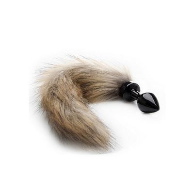 Fox Tail Buttplug Black