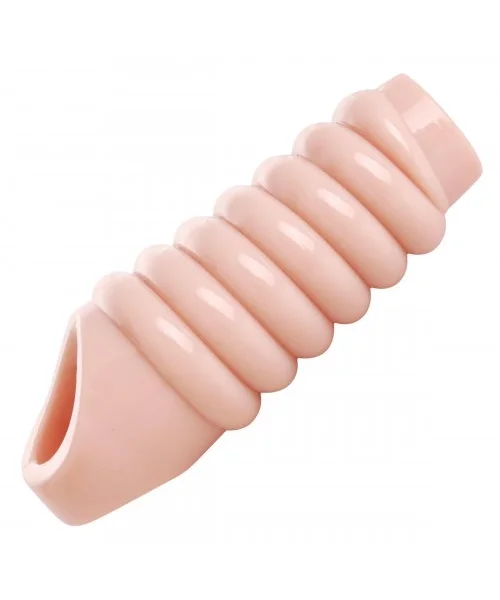 XR Brands Really Ample Ribbed Penis Enhancer Sheath — image 6 of 12