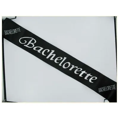 Bachelorette Black Sash