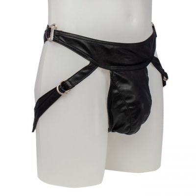 Bondara Faux Leather Jock Strap