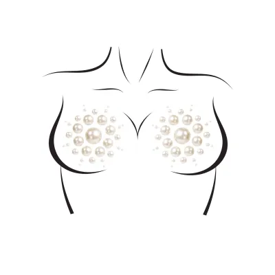 Isla Pearl Nipple Covers White