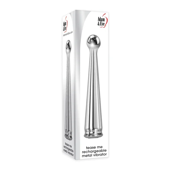 Adam And Eve Tease Me Rechargeable Metal Vibrator
