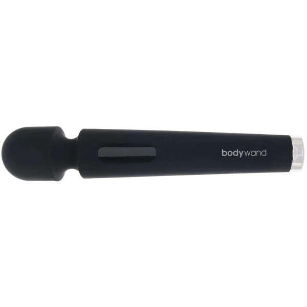 12" Power Wand Rechargeable Silicone Wand Style Massager By Bodywand - Black