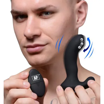 10x P massage Silicone Prostate Stimulator With Stroking Bead