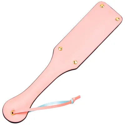 Bondara Luxe Bow To Me Pink and Blue PU Paddle 14 Inch