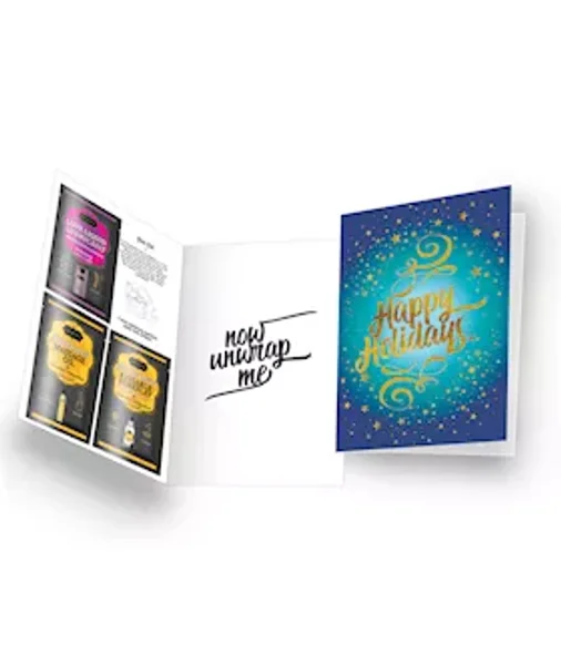 Naughty Notes Greeting Card Happy Holidays - Blue — image 2 of 2