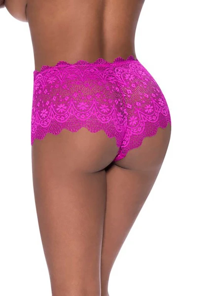 Split Crotch Lace Boy Short