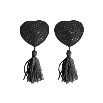 Nipple Tassels Heart Black