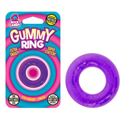 Gummy Purple Cock Ring
