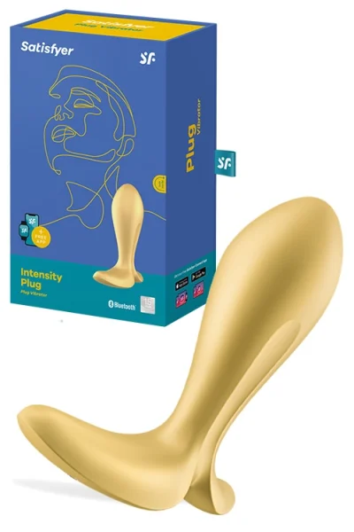 Satisfyer Intensity Plug 4.4" Vibrating Butt Plug with Connect App Control