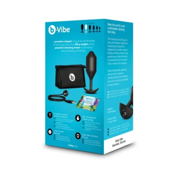 B-vibe Vibrating Snug Plug 5 Black