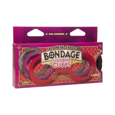 Japanese Bondage Silicone Cuffs Large