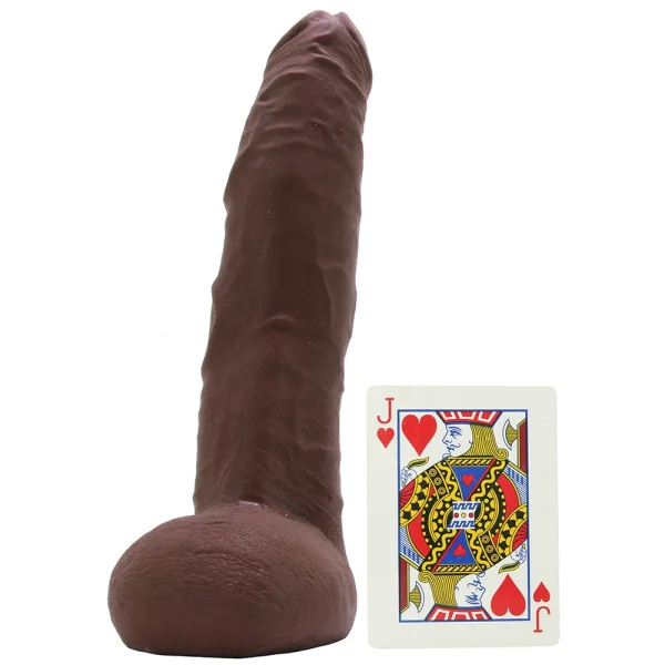 Jason Luv - 10 Inch Ultraskyn Cock With Removable Vac-U-Lock Suction Cup - Chocolate