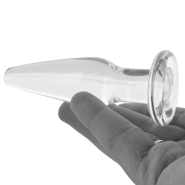 Crystal Glass Small Tapered Butt Plug by NS Novelties - Clear