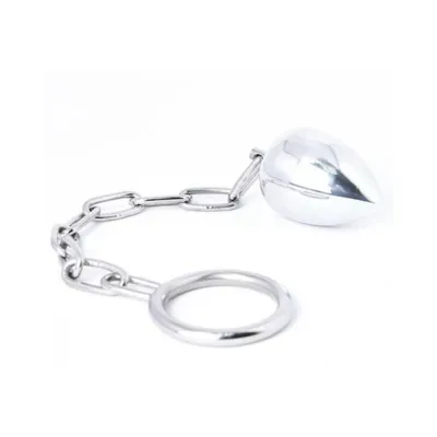 Oxy Anal Plug With Cock Ring Stainless Steel