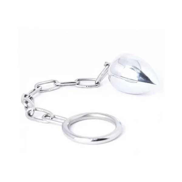 Oxy Anal Plug With Cock Ring Stainless Steel