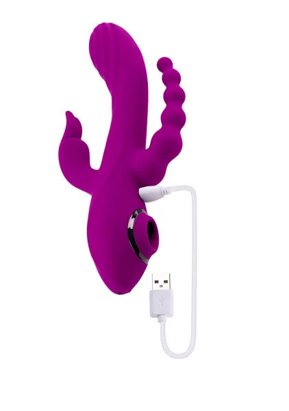 Fourgasm Triple Stimulator Sucking Rabbit Vibe