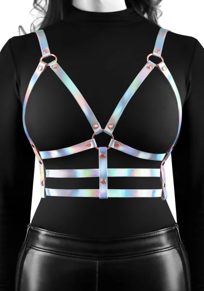 Cosmo Bewitch Chest Harness Small / Medium - Rainbow